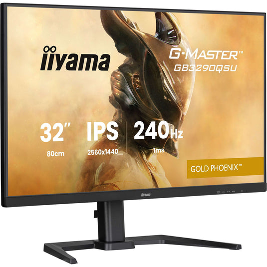 Iiyama g-master gold phoenix gb3290qsu-b1 31.5 gaming monitor (zwart (mat), 2x hdmi, displayport, 2x usb-a, 2x usb-b, 240 hz)