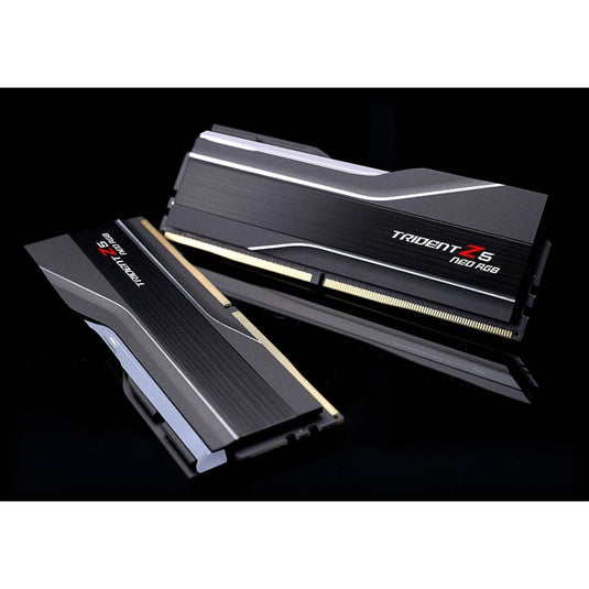G.skill 64 gb ddr5-6000 (2x 32 gb) kit werkgeheugen (zwart, f5-6000j3040g32gx2-t, trident z5 neo rgb, expo)