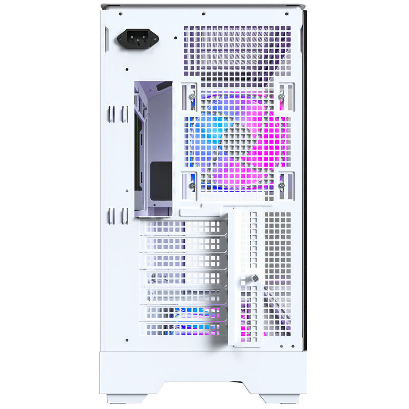 Afbeelding laden in galerijviewer, Montech king 45 pro midi tower behuizing (wit | 2x usb-a | 1x usb-c | rgb | window)
