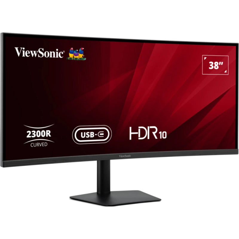 Afbeelding laden in galerijviewer, Viewsonic va3820c uwqhd+ 21:9 curved monitor met usb-c hub 38 ultrawide (zwart, 2x hdmi, 1x displayport, usb-c, usb-b )
