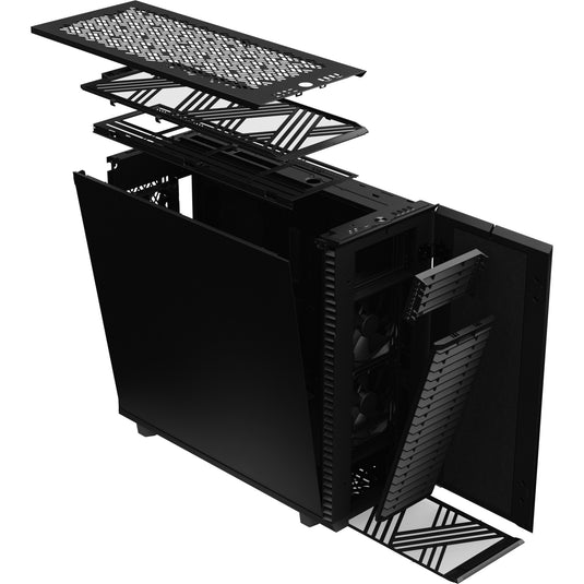 Fractal design define 7 xl big tower behuizing (zwart | 4x usb-a | 1x usb-c)