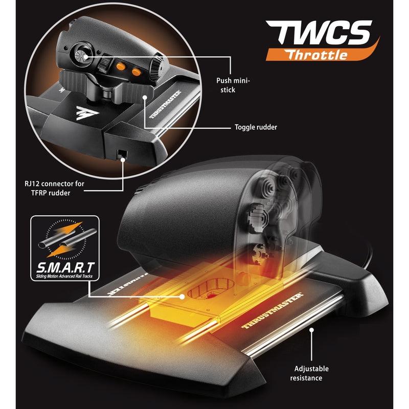 Afbeelding laden in galerijviewer, Thrustmaster t.16000m fcs hotas gaming hotas (zwart oranje, pc)
