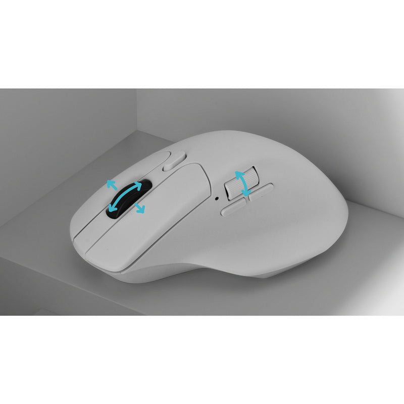 Afbeelding laden in galerijviewer, Keychron m6-a3 wireless mouse (wit, 26,000 dpi, usb-c bluetooth 5.1 2.4 ghz)
