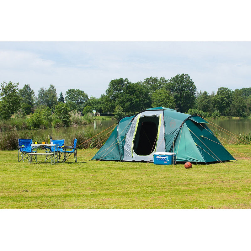 Afbeelding laden in galerijviewer, Coleman spruce falls 4 tent (donkergroen lichtgrijs)
