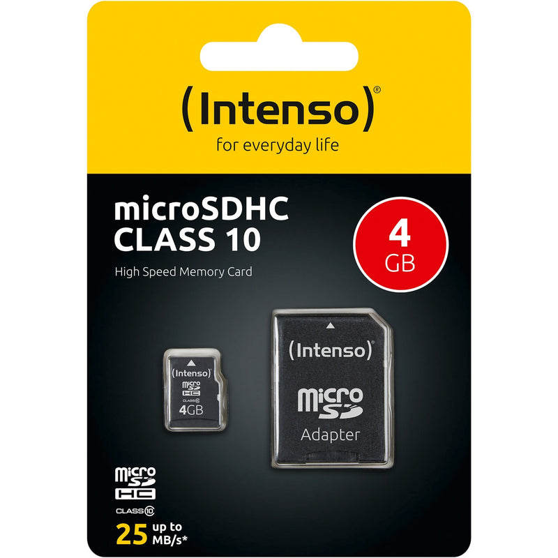 Afbeelding laden in galerijviewer, Intenso microsdhc 4gb class 10 geheugenkaart (incl. sd adapter)
