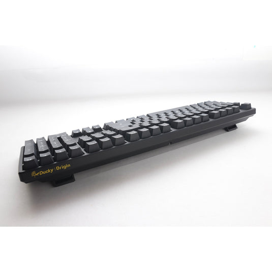 Ducky origin phantom black, toetsenbord (zwart, us lay-out, cherry mx red, hot swap, pbt double-shot keycaps)