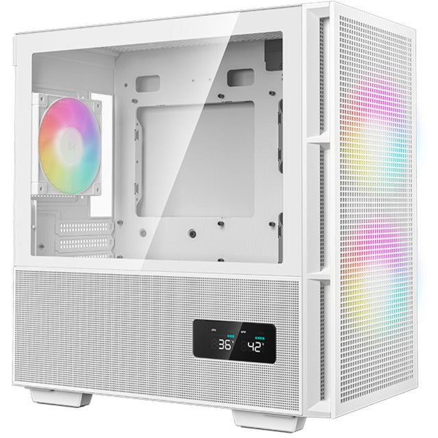 Afbeelding laden in galerijviewer, Deepcool ch360 digital mini tower behuizing (wit | 1x usb-a | 1x usb-c | rgb | tempered glass)
