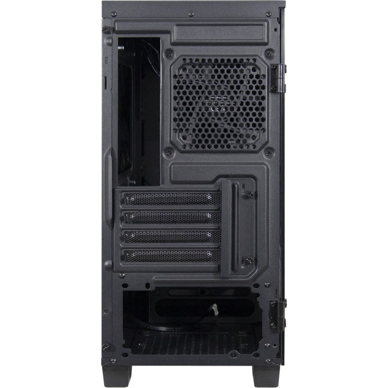 Afbeelding laden in galerijviewer, Inter-tech x-608 infinity micro midi tower behuizing (zwart | 1x usb-a | 1x usb-c | rgb | window)

