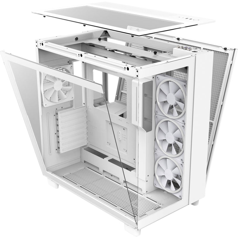 Afbeelding laden in galerijviewer, Nzxt h9 elite midi tower behuizing (wit | 2x usb-a | 1x usb-c | rgb | tempered glass)

