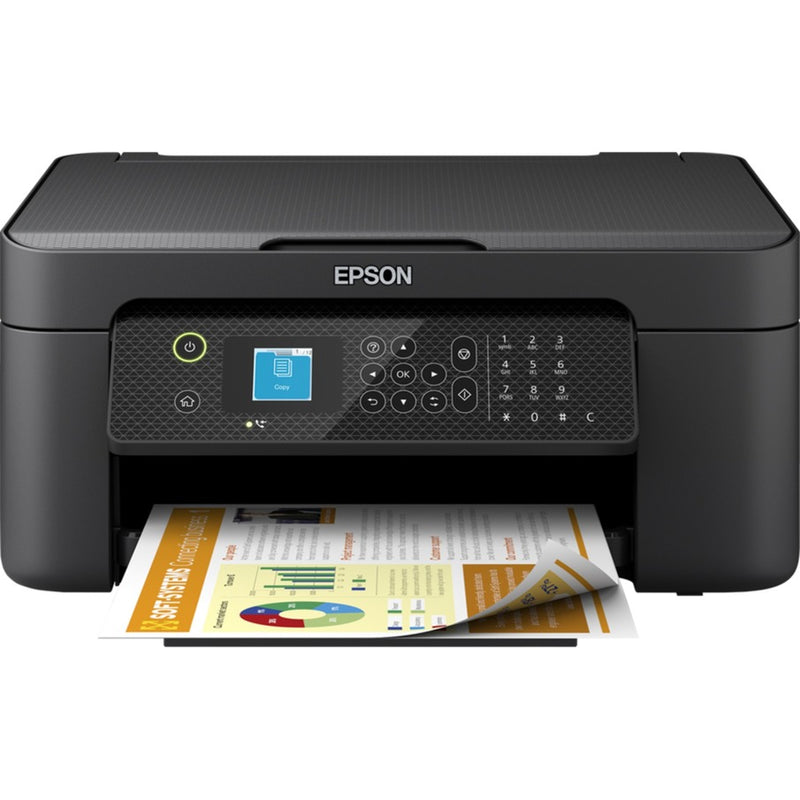 Afbeelding laden in galerijviewer, Epson workforce wf-2910dwf all-in-one inkjetprinter met faxfunctie (zwart, scannen, kopiëren, faxen, wi-fi)
