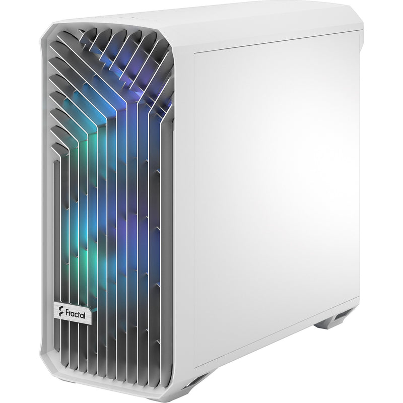 Afbeelding laden in galerijviewer, Fractal design torrent white rgb tg clear tint midi tower behuizing (wit | 2x usb-a | 1x usb-c | rgb | window)
