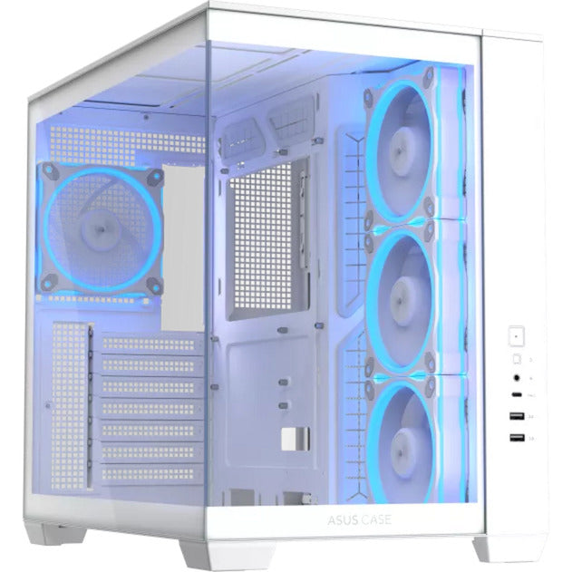 Afbeelding laden in galerijviewer, Asus a32 plus midi tower behuizing (wit | 2x usb-a | 1x usb-c | rgb | tempered glass)
