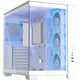 Asus a32 plus midi tower behuizing (wit | 2x usb-a | 1x usb-c | rgb | tempered glass)