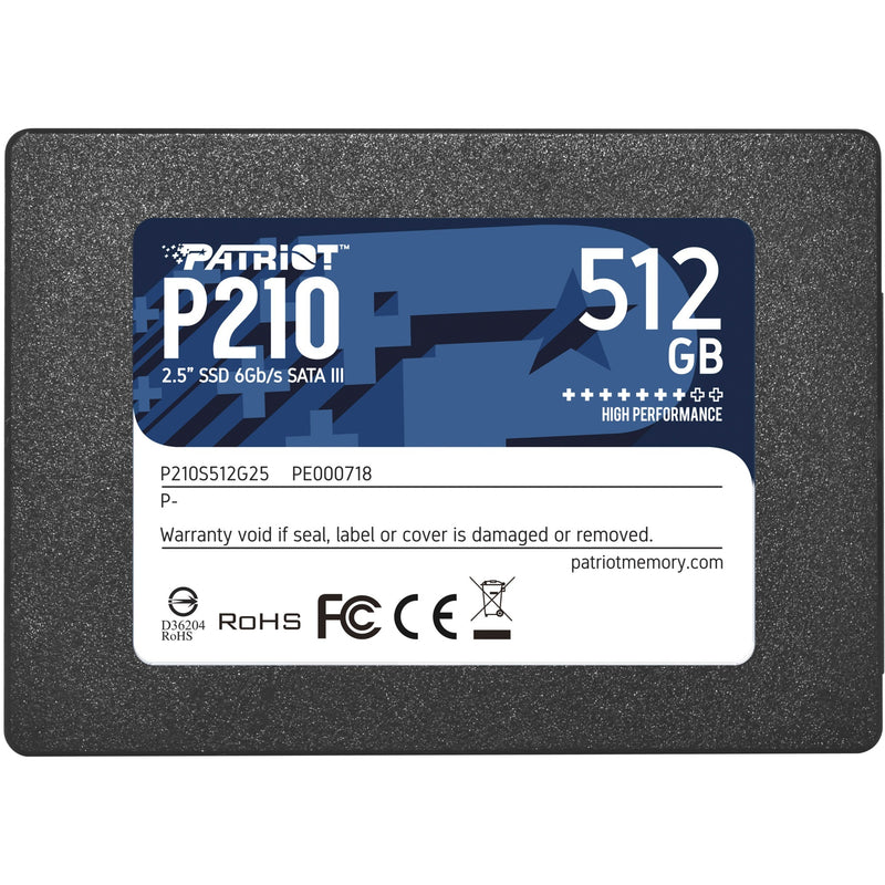 Afbeelding laden in galerijviewer, Patriot p210, 512 gb ssd (zwart, p210s512g25, sata iii)
