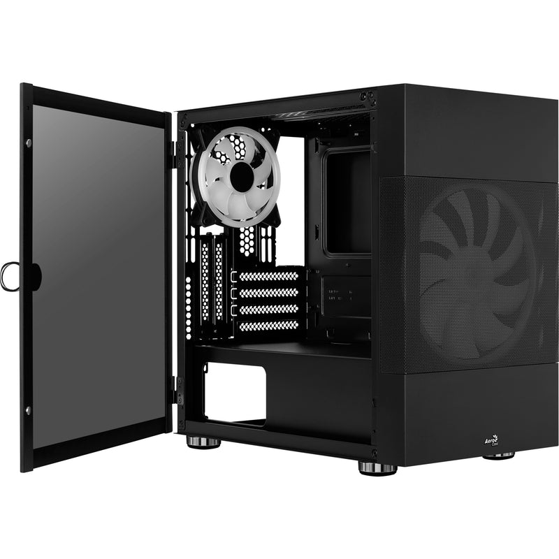 Afbeelding laden in galerijviewer, Aerocool atomic v2 mini tower behuizing (zwart | 2x usb-a | window)
