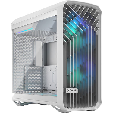 Fractal design torrent white rgb tg clear tint midi tower behuizing (wit | 2x usb-a | 1x usb-c | rgb | window)