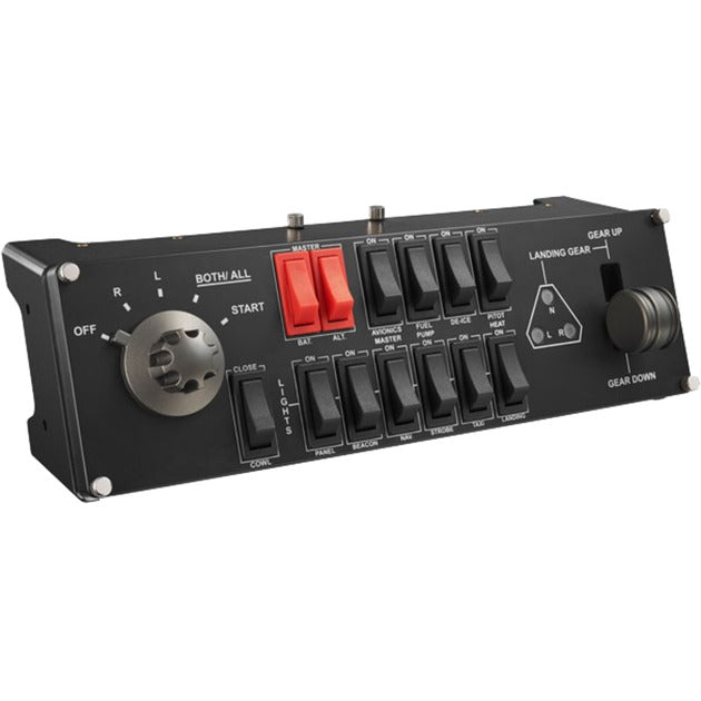 Afbeelding laden in galerijviewer, Logitech g saitek pro flight switch panel instrumentenpaneel (zwart, pc)
