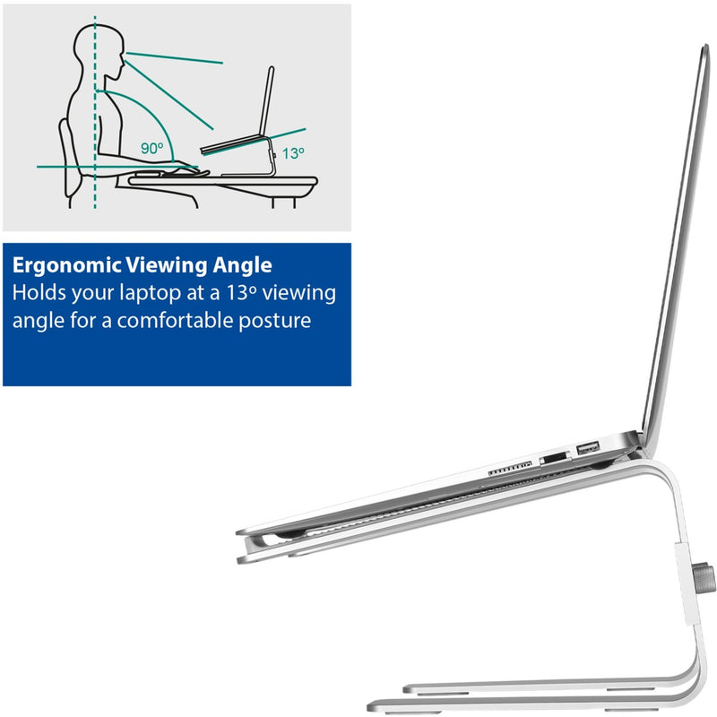 Afbeelding laden in galerijviewer, Act connectivity laptopstandaard aluminium (aluminium)
