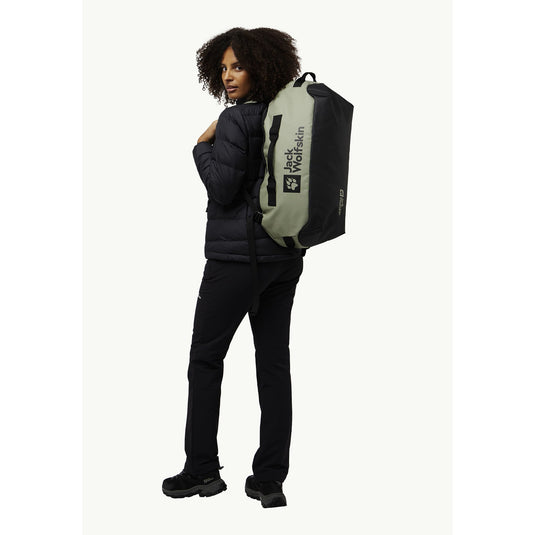 Jack wolfskin all-in duffle 35 rugzak (lichtgroen, 35 liter)