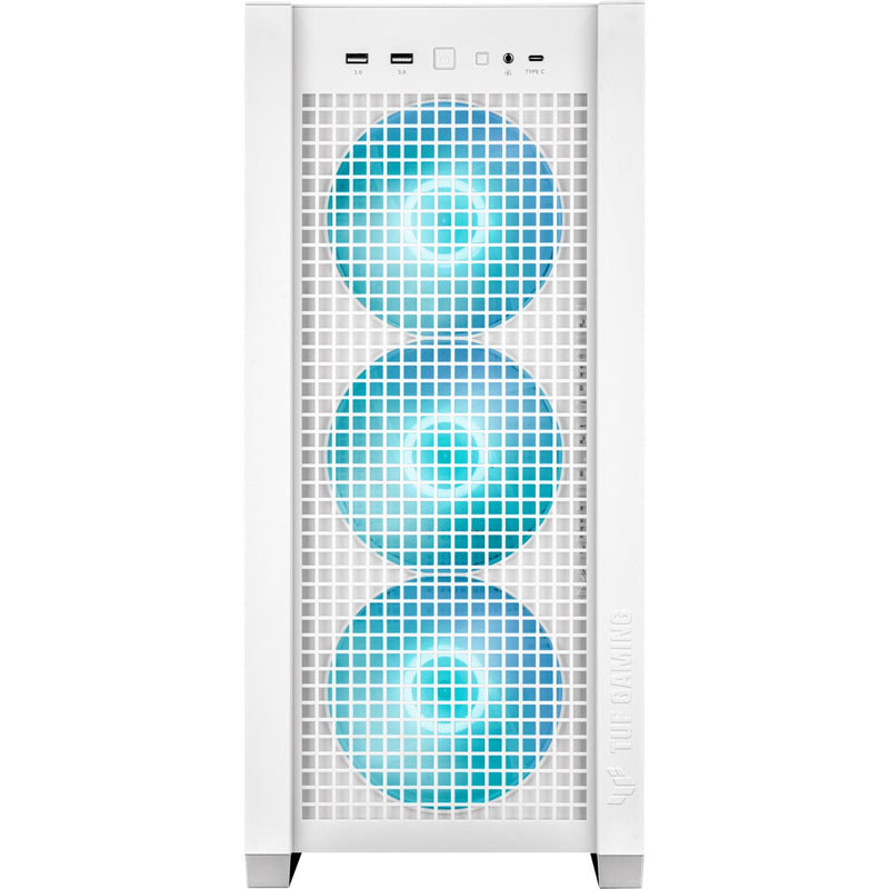 Afbeelding laden in galerijviewer, Asus tuf gaming gt302 argb midi tower behuizing (wit | 2x usb-a | 1x usb-c | rgb | tempered glass)
