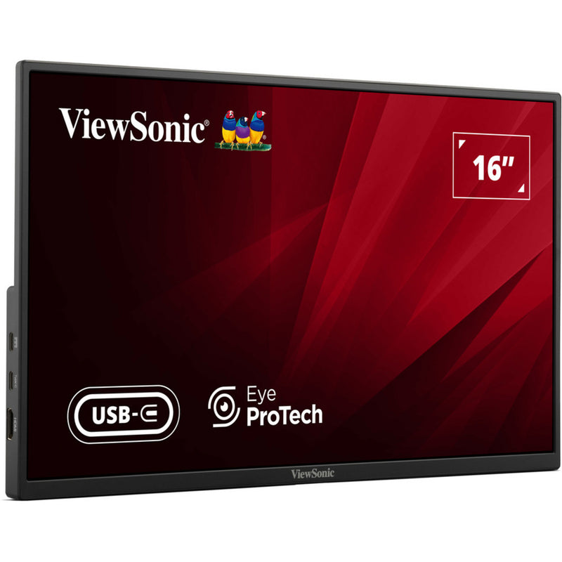 Afbeelding laden in galerijviewer, Viewsonic va1650 lichtgewicht draagbare monitor 16 (zwart, 1x hdmi, usb-c)
