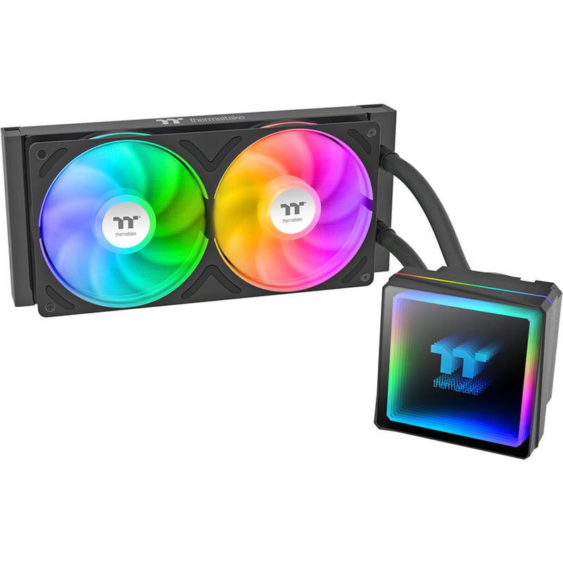 Afbeelding laden in galerijviewer, Thermaltake th240-s v3 argb sync aio liquid cooler waterkoeling (zwart)
