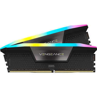 Corsair 48 gb ddr5-6000 kit werkgeheugen (zwart, cmh48gx5m2e6000c36, vengeance rgb, xmp 3.0)