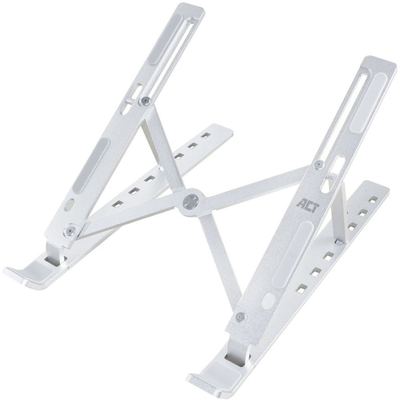 Afbeelding laden in galerijviewer, Act connectivity laptopstandaard aluminium, opvouwbaar (aluminium, hoogte verstelbaar in 7 standen)
