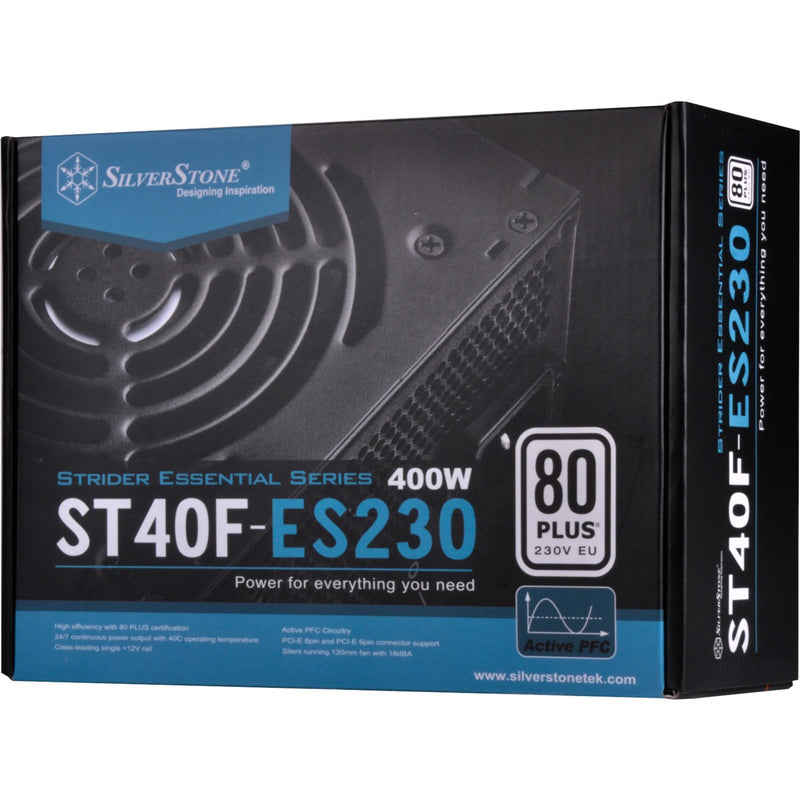Afbeelding laden in galerijviewer, Silverstone strider essential st40f-es230 400 watt voeding (zwart, 2x pcie)
