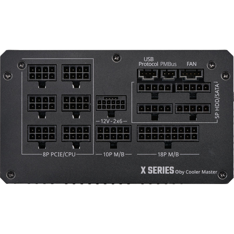 Afbeelding laden in galerijviewer, Cooler master , 1100 watt voeding (zwart)

