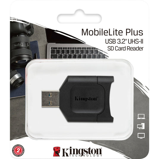 Kingston mobilelite plus sd reader kaartlezer (zwart, usb 3.2 gen 1)