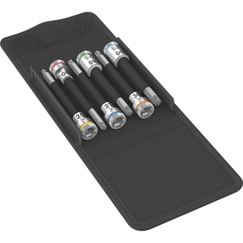 Afbeelding laden in galerijviewer, Wera 8767 b torx® hf 1 zyklop bitdoppen set torx dopsleutel (6-delig, met vasthoudfunctie, 3 8 -aandrijving)
