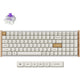 Keychron k4 he-q1 special edition mechanisch toetsenbord (wit, us lay-out (qwerty), gateron double-rail magnetic nebula, 96%, osa double-shot keycaps, hot swap, bluetooth | usb-c | 2.4 ghz)