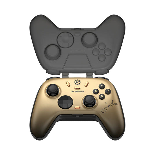 Gamesir nova 2 lite multiplatform wireless game controller champion-editie (goud zwart, switch, pc, android en ios, bluetooth 2.4 ghz usb)