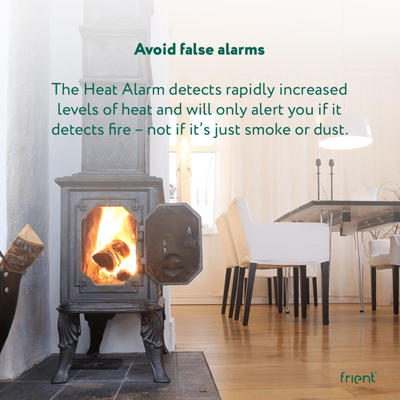 Afbeelding laden in galerijviewer, Frient intelligent heat alarm melder (wit, zigbee 3.0)

