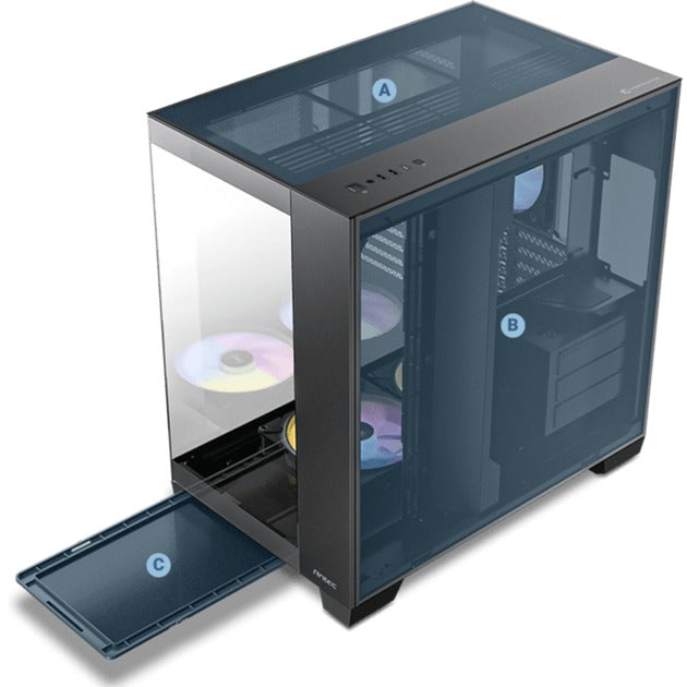 Afbeelding laden in galerijviewer, Antec c8 argb midi tower behuizing (zwart | 2x usb-a | 1x usb-c | tempered glass)
