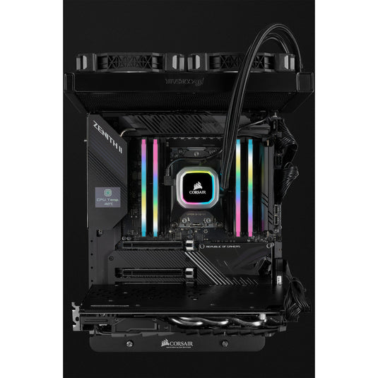 Corsair vengeance rgb pro sl 32 gb ddr4-3200 (2x 16 gb) werkgeheugen (zwart, cmh32gx4m2z3200c16, xmp 2.0)