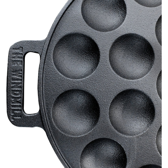 The windmill poffertjespan bak- braadpan (zwart, ø 24 cm)