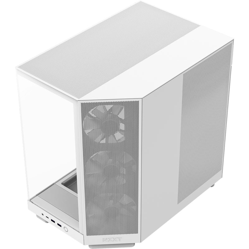 Afbeelding laden in galerijviewer, Nzxt h6 flow rgb midi tower behuizing (wit | 2x usb-a | 1x usb-c | rgb | tempered glass)
