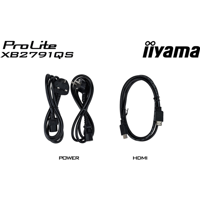Afbeelding laden in galerijviewer, Iiyama prolite xb2791qs-b1 27 monitor (zwart (mat), hdmi, displayport, audio)
