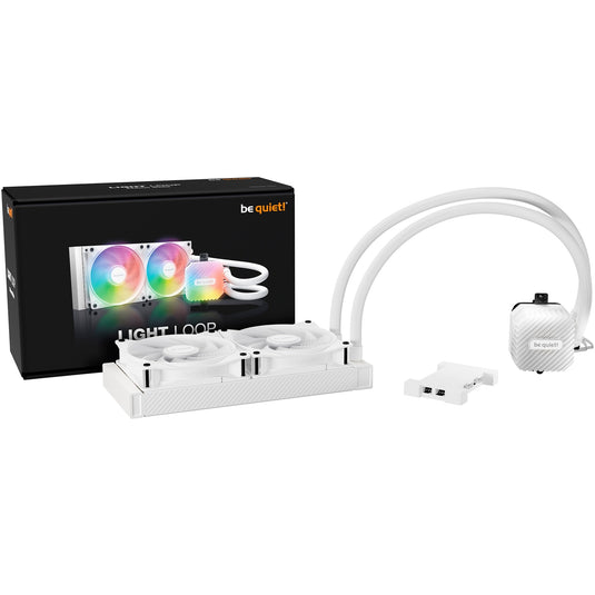 Be quiet! light loop 240 argb waterkoeling (wit, 4-pins pwm fan-connector)