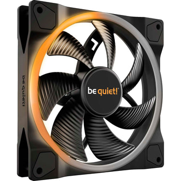 Be quiet! light wings pwm rgb case fan (zwart, 140 x 140 x 25 mm)