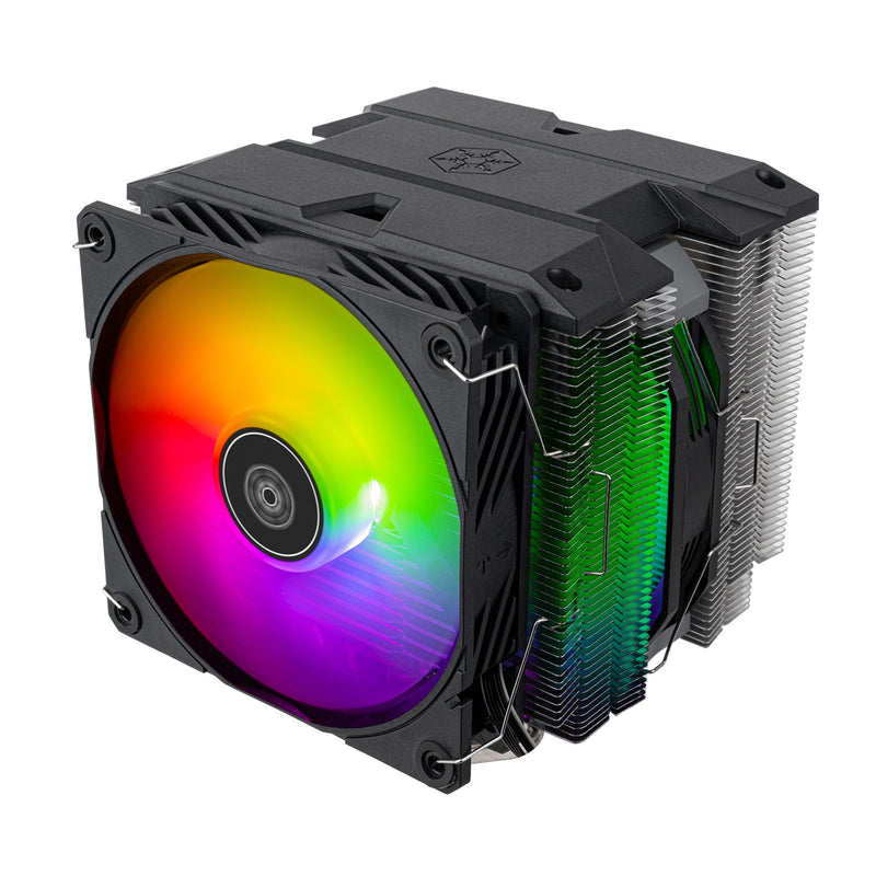 Afbeelding laden in galerijviewer, Silverstone sst-hyd140-argb cpu-koeler (4-pins pwm fan-connector, 4-1 pin argb (5v led))
