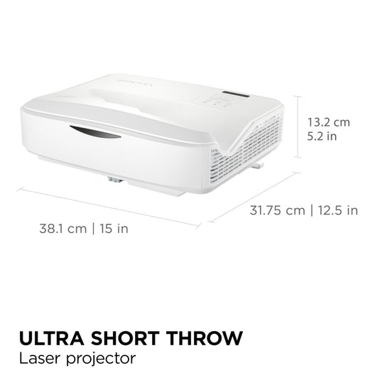 Viewsonic ls832wu wuxga ultra short throw laserprojector (wit, 5000 ansi lumen)
