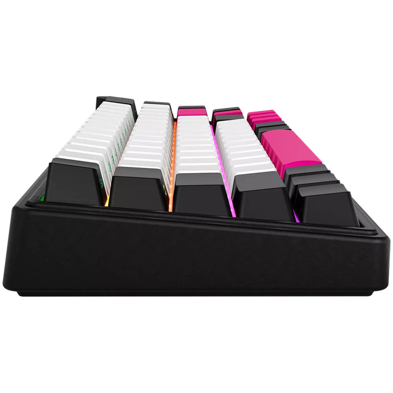 Afbeelding laden in galerijviewer, Lorgar kbp70mw rgb mechanisch gaming toetsenbord (zwart, us lay-out (qwerty), logar toxic purple, 65%, rgb, hot-swappable, pbt double-shot, bluetooth | 2.4ghz | usb)
