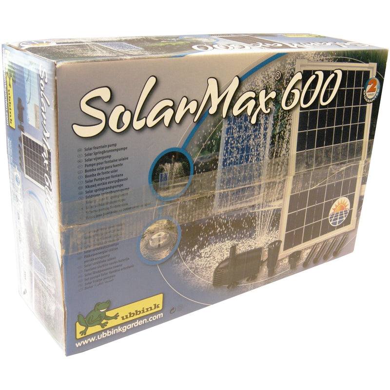 Afbeelding laden in galerijviewer, Ubbink solarmax 600 pomp (zwart, incl. solarpaneel, pomp)
