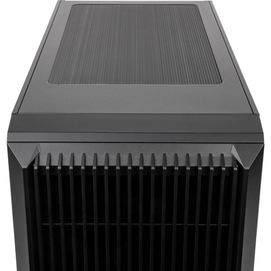 Silverstone cs382 mini tower behuizing (zwart | 2x usb-a | 1x usb-c)