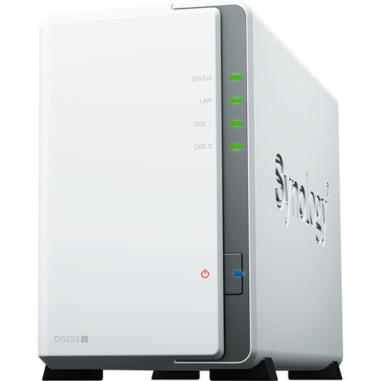 Synology diskstation ds223j nas (wit, 2x usb 3.2 gen 1)