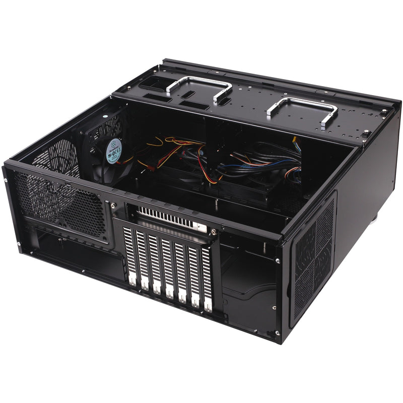 Afbeelding laden in galerijviewer, Silverstone grandia gd07b htpc behuizing (zwart | 2x usb-a)

