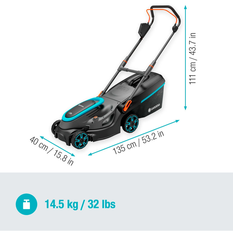 Afbeelding laden in galerijviewer, Gardena powermax 37 36v p4a solo grasmaaier accu zonder accu, zonder lader, in hoogte verstelbare greep 18 v snijbreedt
